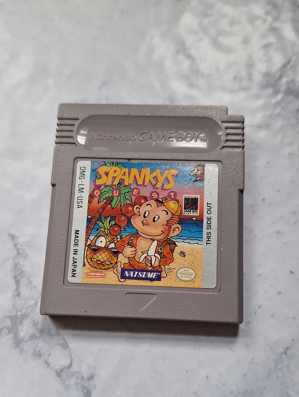 Nintendo Game Boy Game- Gray with Colorful Spanky's Quest Label